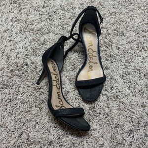 Sam Edelman Patti Black Sparkle Heels
